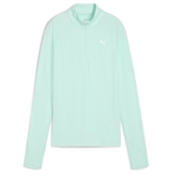 Puma VEL CLOUDSPUN QUARTER-ZIP TOP (W) Лонгслив женский Мятный - фото 318272
