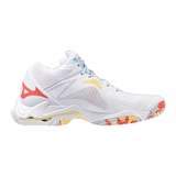 Mizuno WAVE LIGHTNING Z8 MID (W) Кроссовки волейбольные женские Белый/Оранжевый - фото 318519