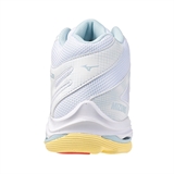 Mizuno WAVE VOLTAGE 2 MID (W) Кроссовки волейбольные женские Белый/Оранжевый - фото 318533