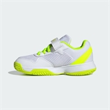 Adidas COURTFLASH HOOK-AND-LOOP Кроссовки теннисные детские Белый/Черный/Салатовый - фото 318770 Adidas COURTFLASH HOOK-AND-LOOP Кроссовки теннисные детские Белый/Черный/Салатовый - фото 318770