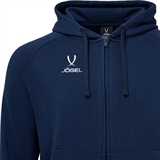 Jögel ESSENTIAL CLUB REGLAN COTTON ZIP HOODIE Толстовка на молнии с капюшоном Темно-синий - фото 319569 Jögel ESSENTIAL CLUB REGLAN COTTON ZIP HOODIE Толстовка на молнии с капюшоном Темно-синий - фото 319569