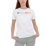 Head RAINBOW T-SHIRT (W) Футболка теннисная женская Белый - фото 319838