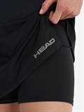 Head CLUB BASIC SKORT (W) Юбка-шорты теннисные женские Черный - фото 319892