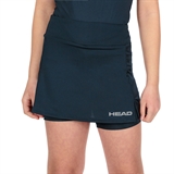 Head CLUB BASIC SKORT (W) Юбка-шорты теннисные женские Темно-синий - фото 319893