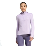Adidas OWN THE RUN (W) Толстовка с капюшоном беговая женская Фиолетовый/Белый - фото 320119 Adidas OWN THE RUN (W) Толстовка с капюшоном беговая женская Фиолетовый/Белый - фото 320119