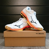 Mizuno WAVE VOLTAGE 2 Кроссовки волейбольные Белый/Оранжевый - фото 320462