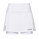 Head CLUB BASIC SKORT LONG (W) Юбка-шорты теннисные женские Белый - фото 320744