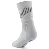 CEP CORE RUN MERINO MID CUT (W) Компрессионные беговые носки женские Серый/Белый - фото 320807
