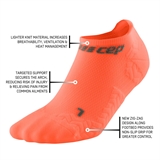 CEP ULTRALIGHT NO SHOW COMPRESSION SOCKS (W) Компрессионные ультракороткие носки женские Коралловый - фото 320898