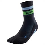 CEP RUN MIAMI VIBES 80'S COMPRESSION MID CUT SOCKS Компрессионные носки Черный/Зеленый/Голубой - фото 321007