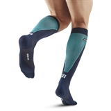 CEP ULTRALIGHT TALL COMPRESSION SOCKS (W) Компрессионные гольфы ультратонкие женские Голубой/Темно-синий - фото 321014