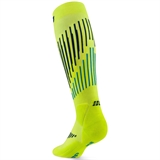 CEP CORE RUN MERINO TALL COMPRESSION SOCKS (W) Компрессионные гольфы женские Желтый/Темно-синий/Голубой - фото 321441