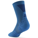 CEP ULTRALIGHT COMPRESSION SHORT SOCKS (W) Компрессионные ультратонкие носки для бега женские Голубой/Темно-синий - фото 321448
