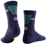 CEP ULTRALIGHT COMPRESSION SHORT SOCKS (W) Компрессионные ультратонкие носки для бега женские Темно-синий/Голубой - фото 321460