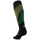 CEP CORE RUN MERINO TALL COMPRESSION SOCKS Компрессионные гольфы Черный/Желтый - фото 321472