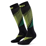 CEP CORE RUN MERINO TALL COMPRESSION SOCKS Компрессионные гольфы Черный/Желтый - фото 321477