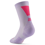 CEP ULTRALIGHT COMPRESSION SHORT SOCKS (W) Компрессионные ультратонкие носки для бега женские Фиолетовый/Розовый - фото 321480