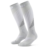CEP CORE RUN MERINO TALL COMPRESSION SOCKS Компрессионные гольфы Серый/Белый - фото 321497