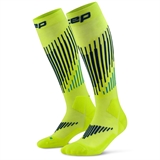 CEP CORE RUN MERINO TALL COMPRESSION SOCKS Компрессионные гольфы Желтый/Темно-синий/Голубой - фото 321507