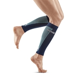 CEP ULTRALIGHT COMPRESSION CALF SLEEVES (W) Компрессионные гетры для бега ультратонкие женские Темно-синий/Голубой - фото 321570