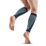 CEP ULTRALIGHT COMPRESSION CALF SLEEVES (W) Компрессионные гетры для бега ультратонкие женские Темно-синий/Голубой - фото 321571
