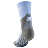CEP HIKING LIGHT MERINO MID CUT COMPRESSION SOCKS Компрессионные тонкие высокие носки с шерстью мериноса Голубой/Серый - фото 321574