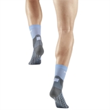 CEP HIKING LIGHT MERINO MID CUT COMPRESSION SOCKS Компрессионные тонкие высокие носки с шерстью мериноса Голубой/Серый - фото 321576