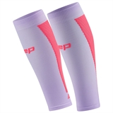CEP ULTRALIGHT COMPRESSION CALF SLEEVES (W) Компрессионные гетры для бега ультратонкие женские Фиолетовый/Розовый - фото 321581