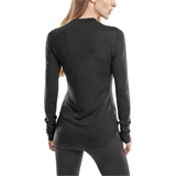 CEP COLD WEATHER MERINO LONG SLEEVE SHIRT (W) Футболка утепленная беговая с длинным рукавом женская Черный - фото 321699
