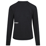 CEP CORE RUN MERINO LONG SLEEVE SHIRT (W) Футболка утепленная беговая с длинным рукавом женская Черный - фото 321704