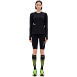 CEP CORE RUN MERINO LONG SLEEVE SHIRT (W) Футболка утепленная беговая с длинным рукавом женская Черный - фото 321710