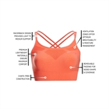 CEP ULTRALIGHT SEAMLESS BRA (W) Топ беговой женский Коралловый - фото 321952