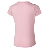 Mizuno CORE RUNBIRD TEE (W) Футболка беговая женская Розовый/Голубой - фото 322075