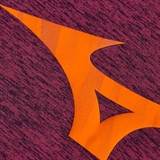 Mizuno CORE RUNBIRD TEE (W) Футболка беговая женская Бордовый/Оранжевый - фото 322089