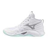 Mizuno WAVE MOMENTUM PRO MID (W) Кроссовки волейбольные женские Белый/Мятный - фото 322097