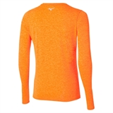 Mizuno CORE IMPULSE LS TEE (W) Лонгслив беговой женский Оранжевый - фото 322116