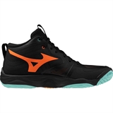 Mizuno WAVE MOMENTUM ELITE MID Кроссовки волейбольные Черный/Мятный - фото 322145