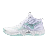 Mizuno WAVE MOMENTUM ELITE MID (W) Кроссовки волейбольные женские Белый/Мятный - фото 322147