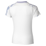 Mizuno DAYBREAKERS PRINTED TEE (W) Футболка теннисная женская Белый/Фиолетовый - фото 322197