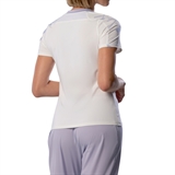 Mizuno DAYBREAKERS PRINTED TEE (W) Футболка теннисная женская Белый/Фиолетовый - фото 322199