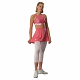 Mizuno DAYBREAKERS PADDED BRA (W) Топ теннисный женский Розовый/Серый - фото 322224