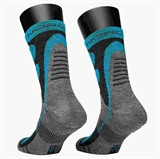 Nordski WOOL LIGHT BLUE/BLACK Термоноски Серый/Голубой/Черный - фото 322567