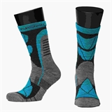 Nordski WOOL LIGHT BLUE/BLACK Термоноски Серый/Голубой/Черный - фото 322568