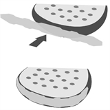 Dunlop PROTECTION TAPE Защитная лента для падел-ракеток (3 шт) Черный - фото 322825