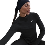 Nike TEMPO SWOOSH RUN 1/4 ZIP RUNNING TOP Лонгслив беговой женский Черный - фото 323089