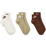 Nike EVERYDAY ESSENTIAL ANKLE Носки беговые (3 пары) Белый/Светло-коричневый/Коричневый - фото 323162