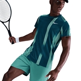 Nike COURT VICTORY DRI-FIT Футболка теннисная Голубой/Темно-синий - фото 323400