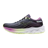 Mizuno WAVE SKYRISE 5 ROXY (W) Кроссовки беговые женские Серый/Розовый/Зеленый - фото 324333
