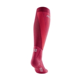 CEP SKI TOURING TALL COMPRESSION SOCKS (W) Компрессионные гольфы с шерстью мериноса для катания на лыжах женские Красный - фото 325086