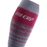 CEP SKI THERMO MERINO TALL COMPRESSION SOCKS Компрессионные гольфы с шерстью мериноса для катания на лыжах Серый/Красный - фото 325580
